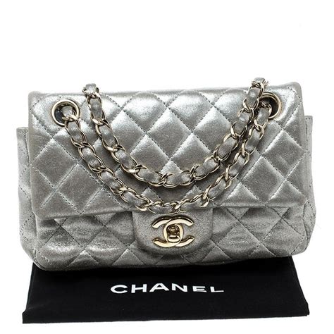 chanel bags silver|Chanel bags silver hardware.